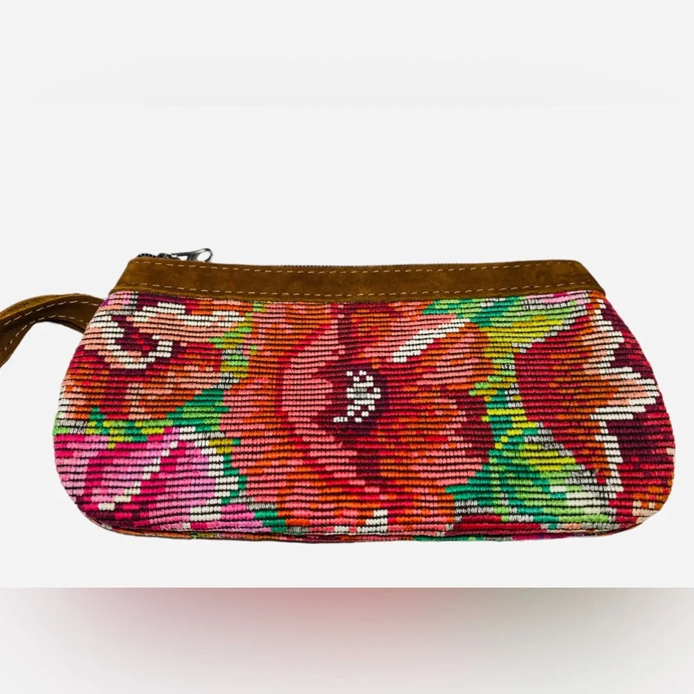 Nena & Co. Wristlet Floral Guatemalan Clutch